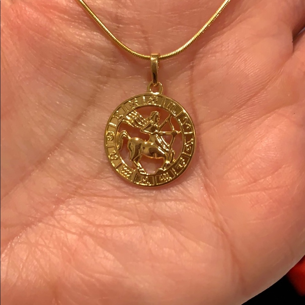 November December Sagittarius Necklace 18" - Picture 2 of 5